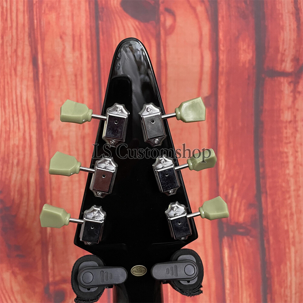 1967 Psychedelic Flyin V Electric Guitar Jimi Hendrix Solid Body