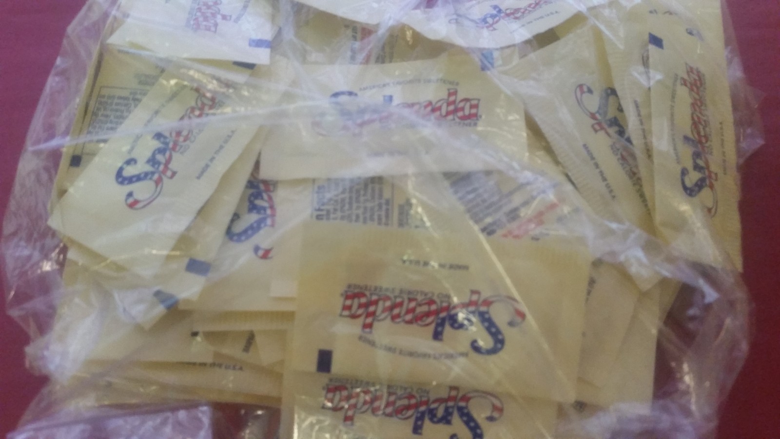 (1000 PACKETS) SPLENDA SUGAR SUBSTITUTE BOX ZERO CALORIES/DIABETICS/USA