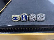 4 Ring Set 1986 1990 2007 2011 New York Giants Ring Fan Souvenirs Gift