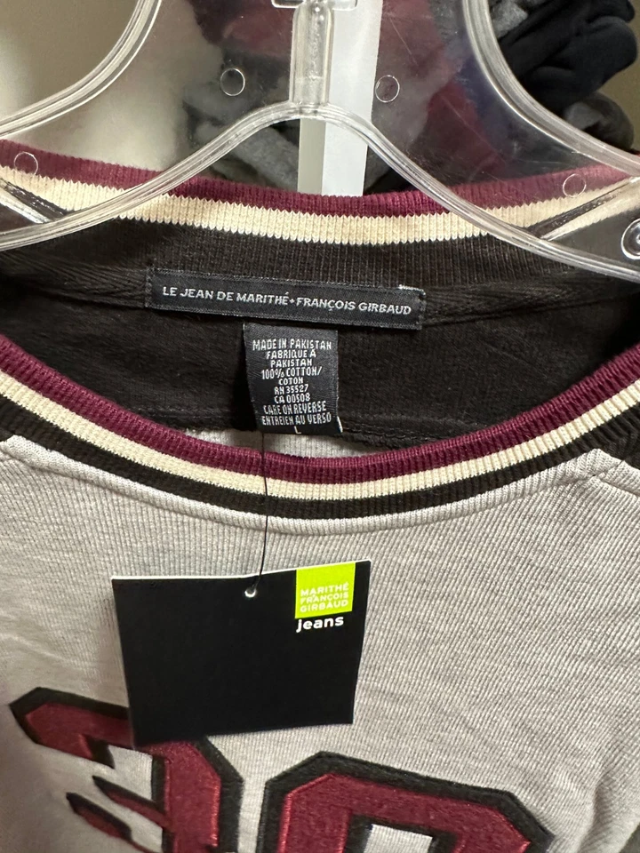 Vintage Throwback Marithe Francois Girbaud 38 Logo L Longsleeve T-Shirt - Image 2 of 4