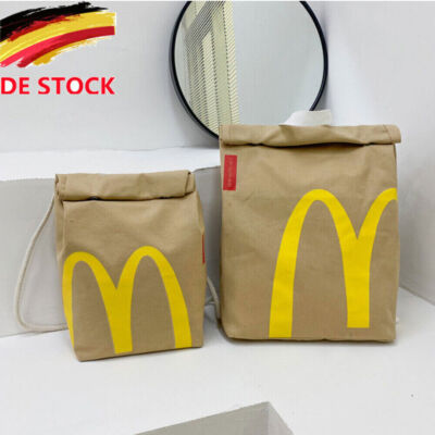 Mcdonalds Realistische Rucksack Student Schultertaschen Schultasche Canvas Gift