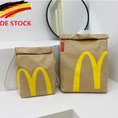 Mcdonalds Realistische Rucksack Student Schultertaschen Schultasche Canvas Gift - Bild 1 von 4