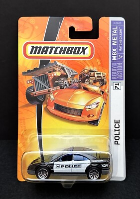 Black &amp; White Police Car - #71 - Matchbox - 2006 - New