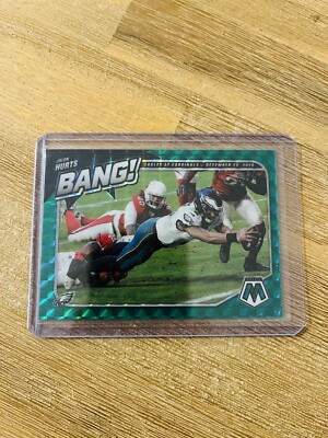 2021 Mosaic- Jalen Hurts 2nd Year Insert - Bang! Green Parallel - Super Bowl MVP