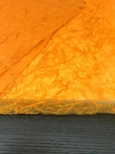 Batik Leaf Paper, Green Leaf Luxury Hand Painted Paper, Handmade Notebook paper