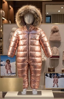 Moncler Schneeanzug / Skianzug   Metallic Rose Gold