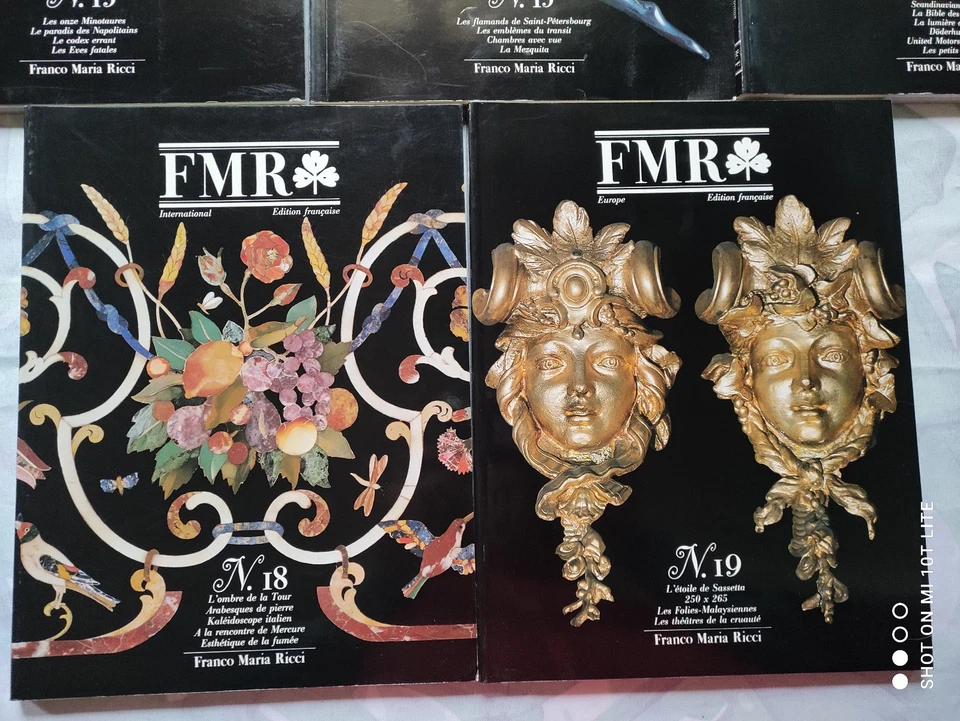 Lot de 5 revues  d’art FMR (Franco Maria Ricci) N° 13, 15, 17, 18, 19 . 1988/198 - Photo 4/4