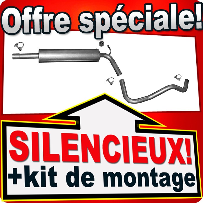 Silencieux intermédiaire Skoda Karoq pot échappement Golf 7 essence
