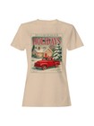 Vintage Holiday Red Truck Scene Women's T-shirt