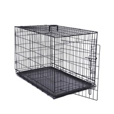 Max  Marlow Single-Door Dog Crate, Foldable Metal Wire Kennel, 36"x 22"x 24.5"
