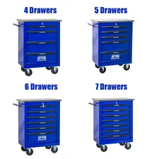 Rolling Tool Chest 4/5/6/7 Drawers Lockable Tool Box Storage Cabinet for Garage