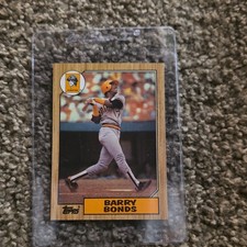Topps Barry Bonds #320 Pittsburgh Pirates 1987 Rookie Baseball Trading Card. rookie card picture