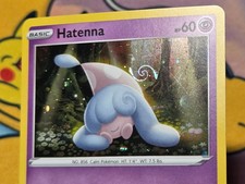 Pokemon TCG Hatenna SWSH040 Sword & Sheild Promo 🌀 HD SWIRL 🌀