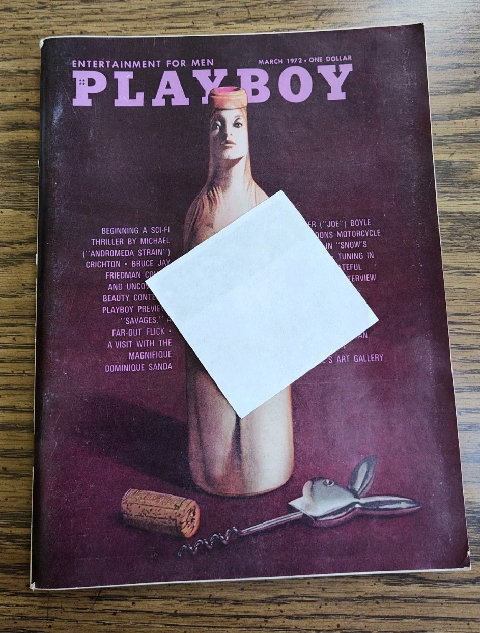 March 1972 Playboy  Dominique Sanda - Complete W/ Centerfold. Great Issue