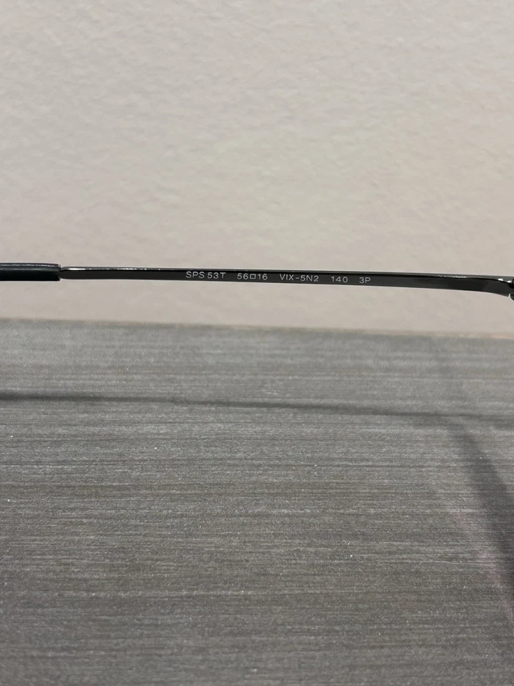 RARO PRADA Ligero Marco de Metal Dorado Espejo Gafas de Sol Polarizadas Estuche PLC 53T Foto 4 de 4