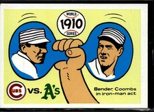 1970 Fleer World Series 1910 - Cubs vs. A's - Chief Bender / Jack Coombs #7