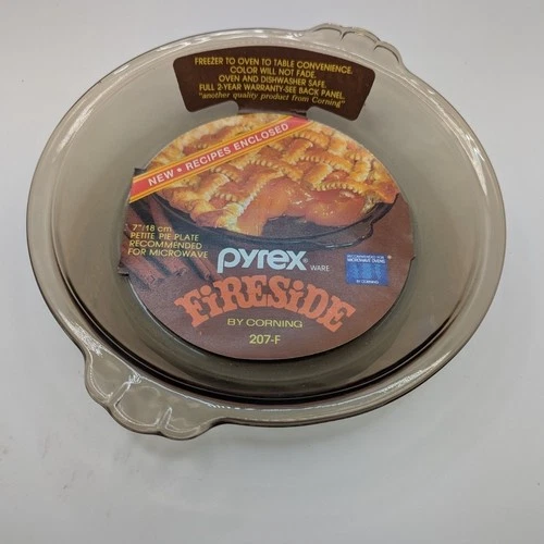 Vintage Pyrex by Corning Fireside 7" 18cm  Flavor Savor Pie Plate Brand New