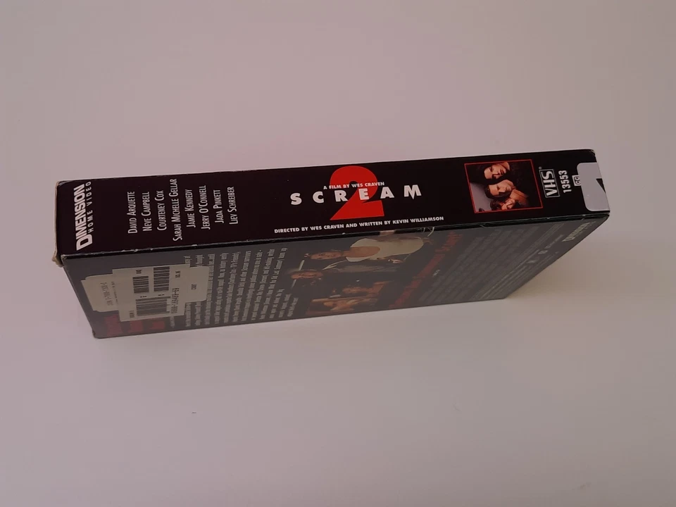 Scream 2 1997 Uncut VHS USA NTSC Video Wes Craven Neve Campbell David Arquette - Bild 3 von 4