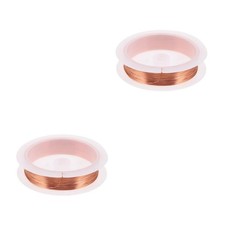 2pcs High Temperature Enameled Copper Wire, 164 Feetx0.2mm Magnet Coil Wire for