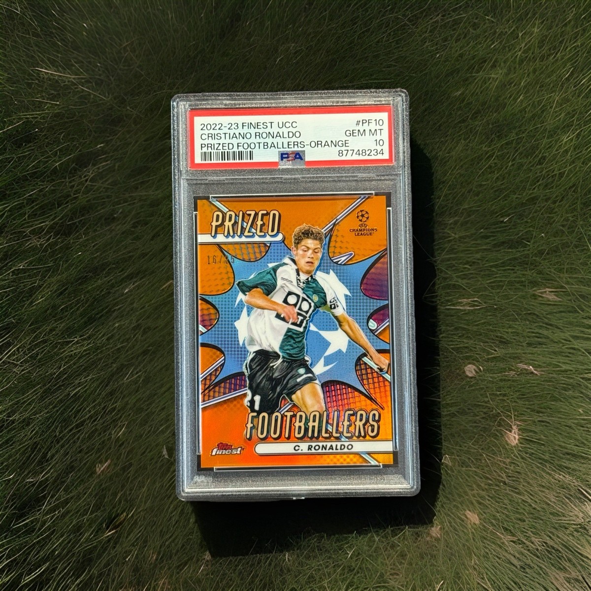 2022-23 Topps Finest UCL Prized Footballers Cristiano Ronaldo