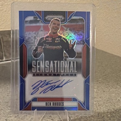 2023 Panini Prizm Racing Ben Rhodes Sensational Signatures Auto /49