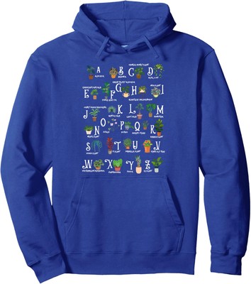 Plant Alphabet Gardener Gardening Lover Cute Present Unisex Hooded Sweatshirt