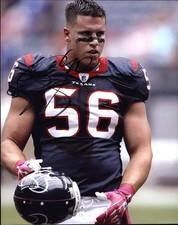 Brian Cushing signed NFL football 8x10 photo W/Cert Autographed 07