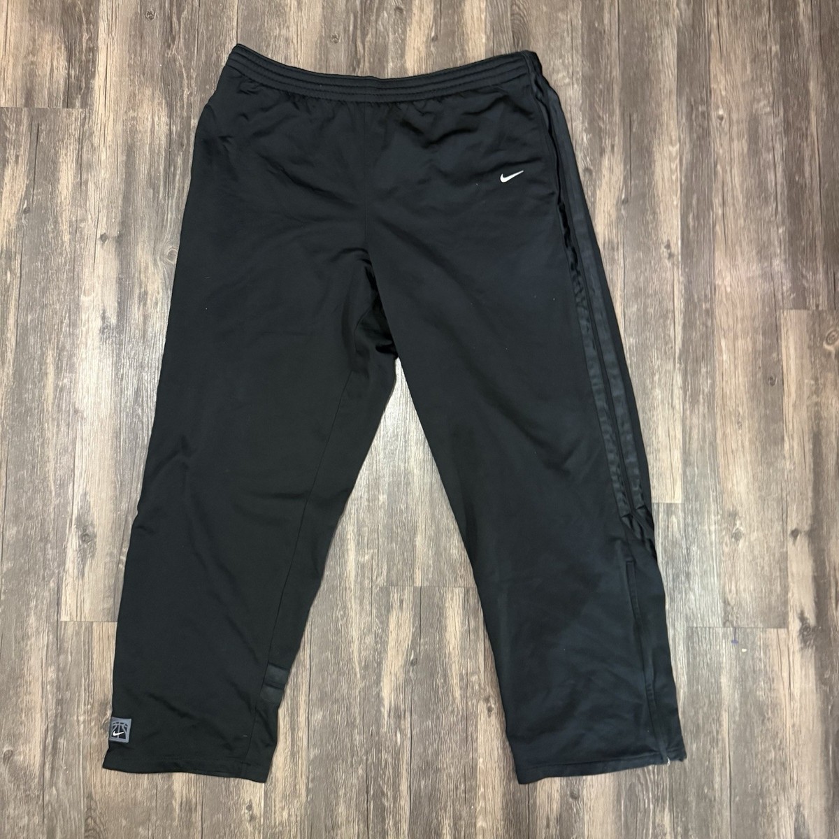 Vintage Nike Track Pants Men's L Black Baggy Relaxed Leg