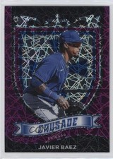 2021 Panini Chronicles Crusade Purple Velocity Prizm Javier Baez #6 0ym4