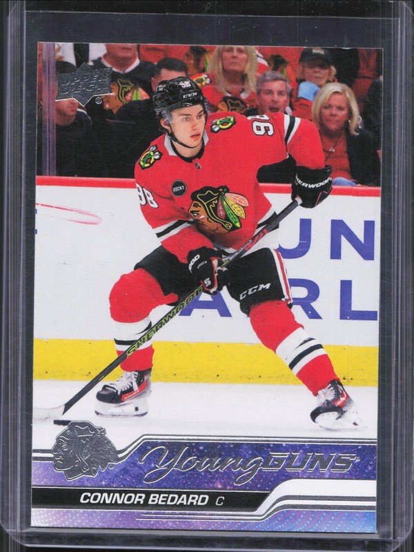 2023-24 Upper Deck Series 2 Connor Bedard #451 Young Guns Blackhawks