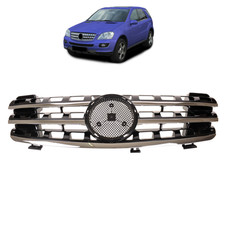 K&uuml;hlergrill Schwarz hochglanz + Chrom passend f&uuml;r Mercedes ML W164 05-08 Vormopf