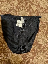 Beautiful Vintage Victoria's Secret Satin Second Skin String Bikini Panties Size