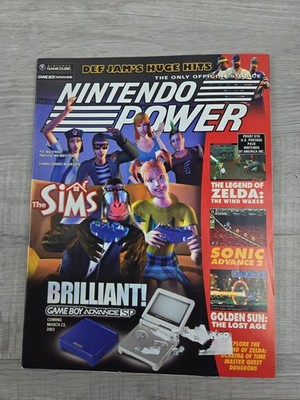 Nintendo Power Magazine Volume 166  March 2003 ''The Sims'' W/ Def Jam Poster
