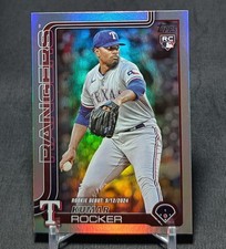 Kumar Rocker Rainbow Foil Rookie RC 2025 Topps Update Series Card #US264 Rangers. rookie card picture