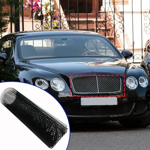 Car Grill Mesh, Heavy Duty Aluminum Alloy Grille Insert Bumper with 4×8 mm - Picture 6 of 6