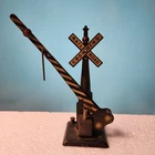 Vtg Marx O Gauge Train Railroad Crossing Signal Arm & Sign Tin Toy USA Untested