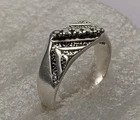 Vintage men's ring sterling silver 925 Size 9 Weight 4.02 g. Ukrainian jewelry.