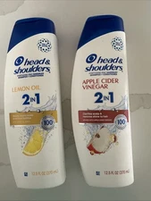 Head & Shoulders 2 in 1 Lemon Oil & Apple Cider Vinegar  12.5 oz Each FREE S&H