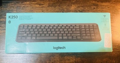 Logitech K360 Full-Size Compact Wireless USB Desktop Keyboard without Receiver