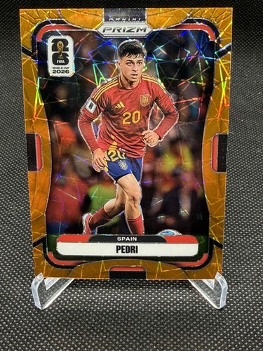 2026 Panini Prizm FIFA World Cup PEDRI #80 Orange Lazer /260 Spain