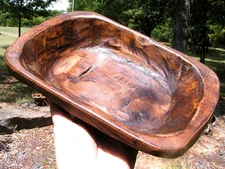 Tiny SMALL Wood Dough Bowl Trencher, primitive southwest decor 2719