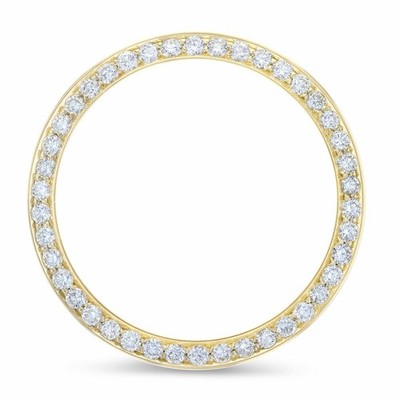 2CT BEAD NATURAL DIAMOND BEZEL 18KY ROLEX PRESIDENT DAY DATE 18028 19148 19168