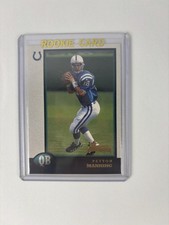 1998 Bowman Peyton Manning #1 Rookie Indianapolis Colts NFL Football Card. rookie card picture