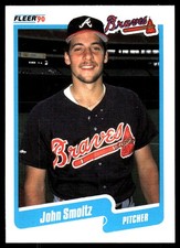 John Smoltz 1990 Fleer #595 Atlanta Braves MLB READ FREE SHIPPING AutographDen