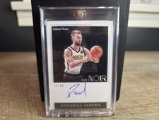Domantas Sabonis Autograph Card - 2018-19 Panini Noir On-Card Auto /99