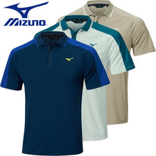 Image of MIZUNO SHOWDOWN KNITTED MENS GOLF POLO SHIRT / ALL COLOURS & SIZES / 2026 MODEL