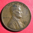 1931S US LINCOLN CENT "DENVER" Mint! "KEY DATE"! VG/FINE Details! Old US Coin!