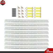Fit For E Track Tie Down Rail Kit 5 E Track Rails Enclosed Cargo Trailer 34 Pcs
