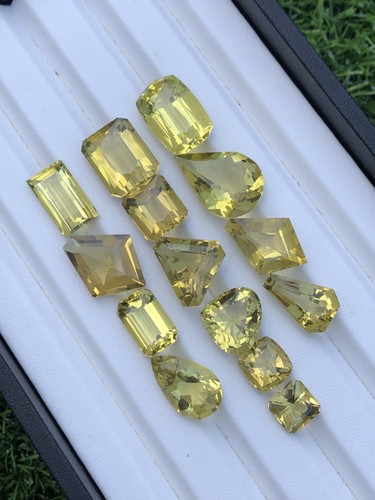 151.60 Carats Exquisite & fancy Cut Lemon Quartz from Brazil for jewellery - Picture 5 of 7