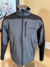 VINTAGE CHASE BANK Manheim Orlando Green Full ZIP Rain JACKET Medium M